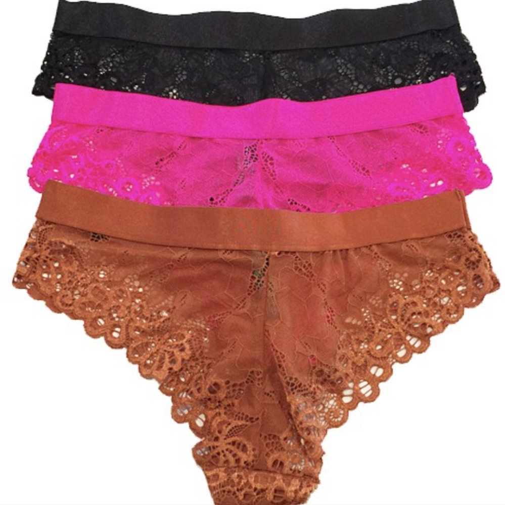 Black lace panties